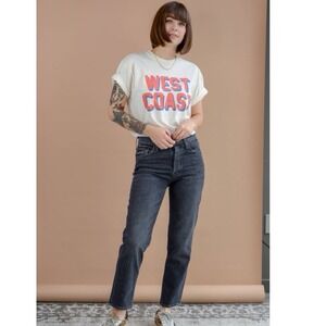 MOTHER‎ The Tomcat Jeans Black Wash Distressed Size 29 New Without Tags